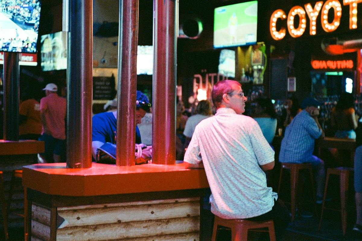 Bar with many TVs