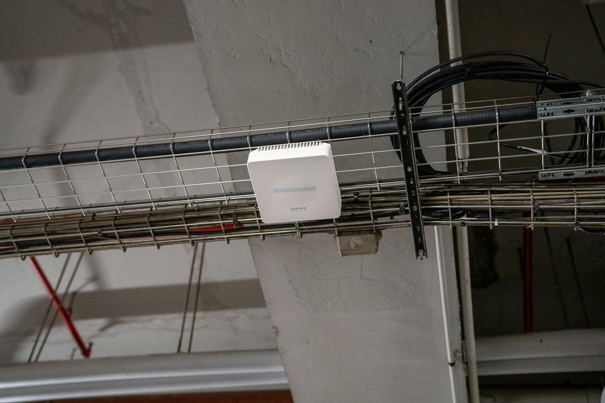 Access point on a cable tray
